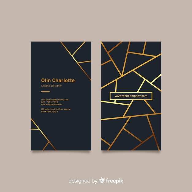 Abstract business card template