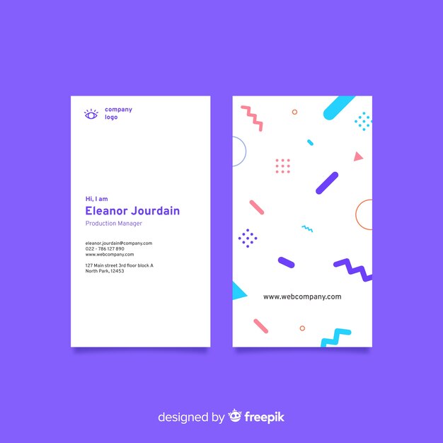 Abstract business card template