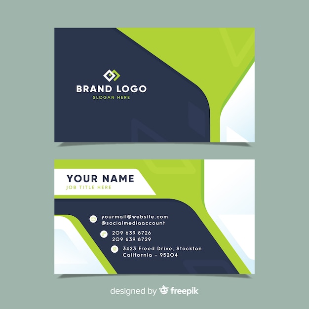 Abstract business card template