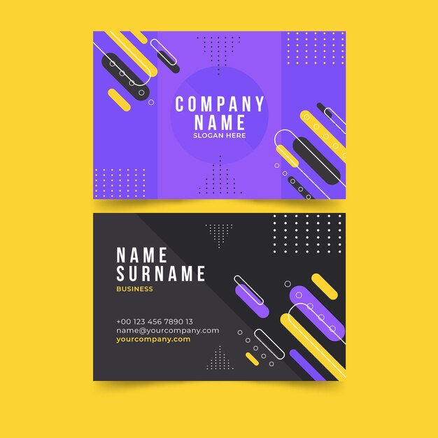 Abstract business card template