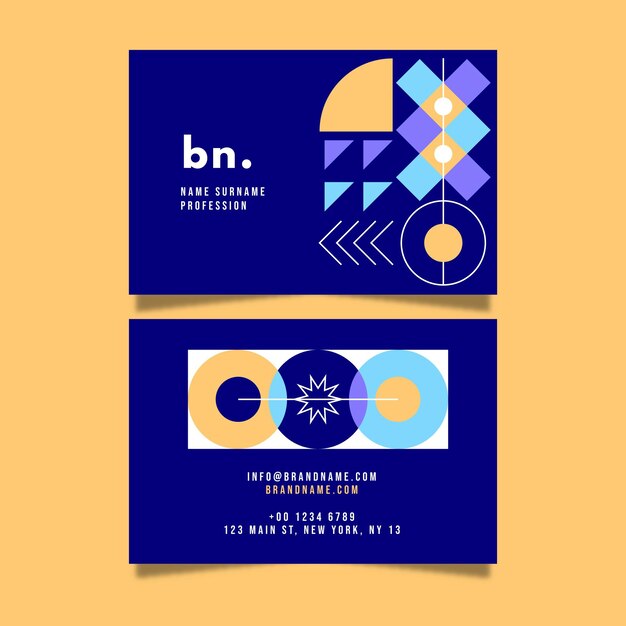 Abstract business card template