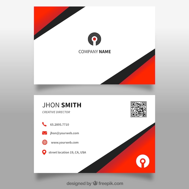 Abstract business card