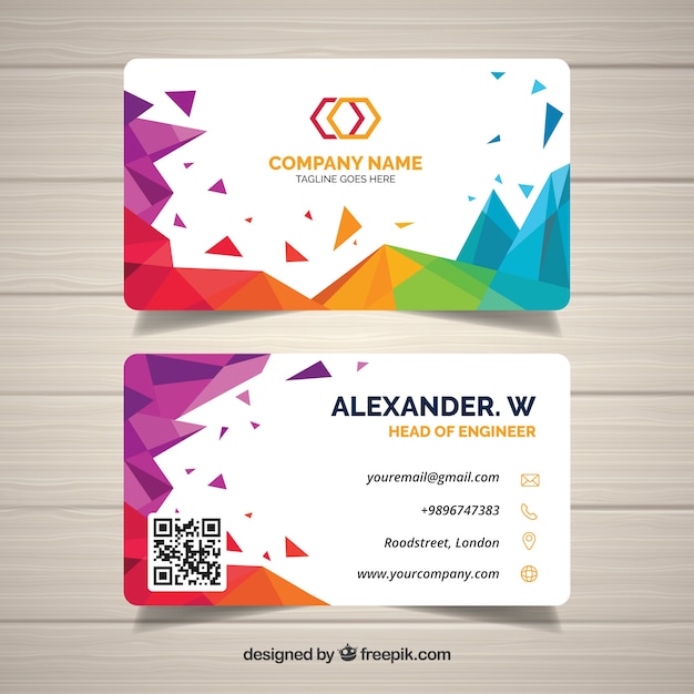 Abstract business card