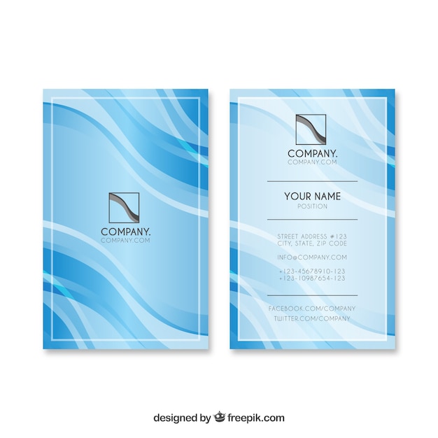 Abstract business card