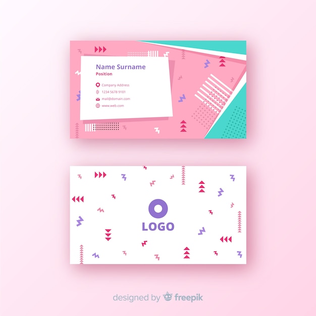 Abstract business card