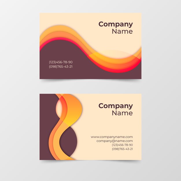 Abstract business card