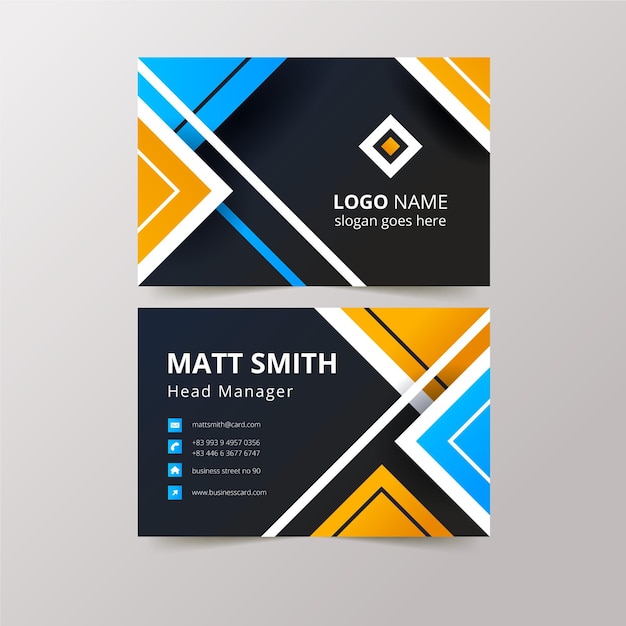 Abstract business cards concept