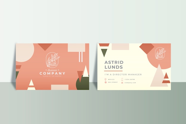 Abstract business cards concept