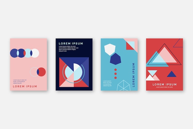 Free Vector abstract business cover collection