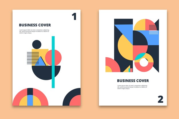 Abstract business cover collection