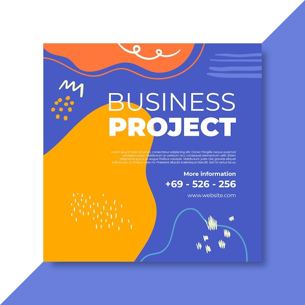 Free Vector abstract business facebook post template