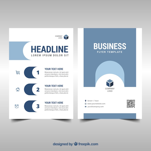 Free Vector abstract business flyer template