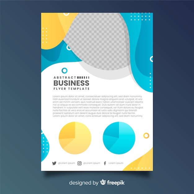 Abstract business flyer template