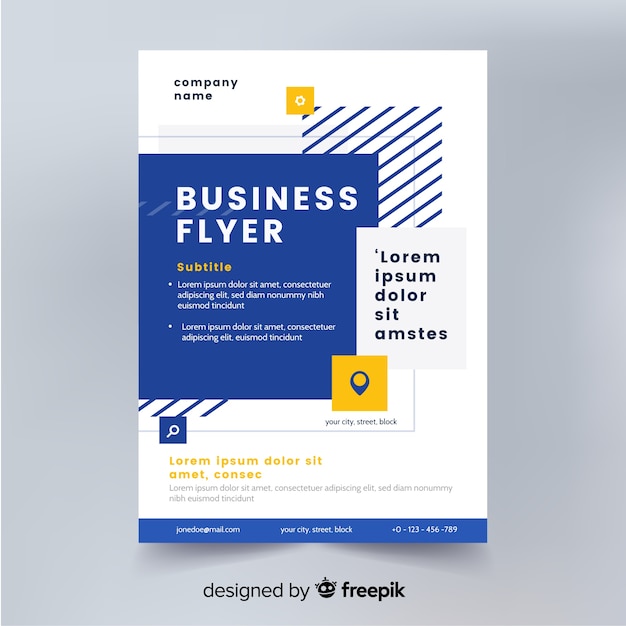 Abstract business flyer template