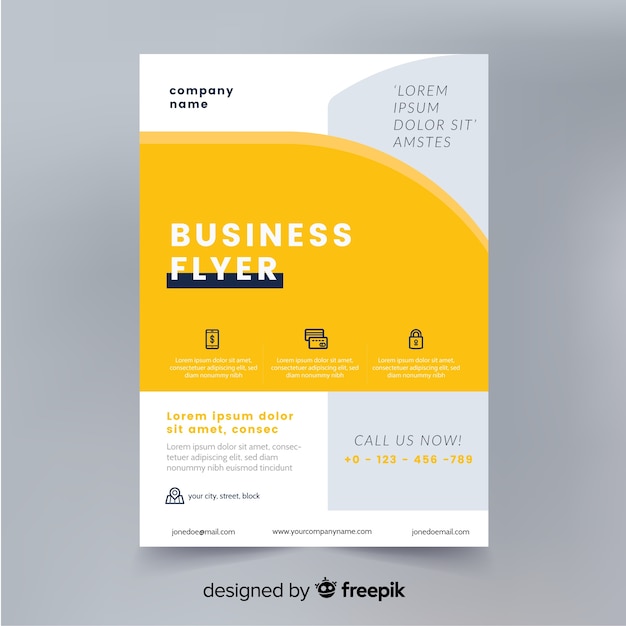 Abstract business flyer template