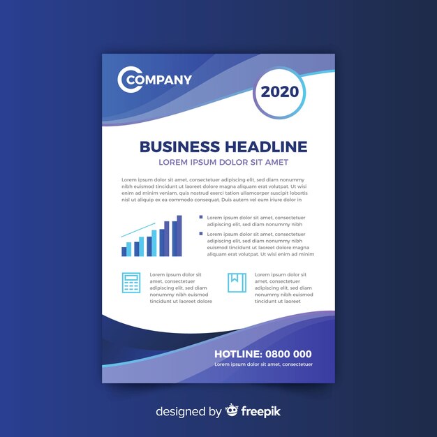 Abstract business flyer template