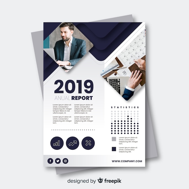 Abstract business flyer template