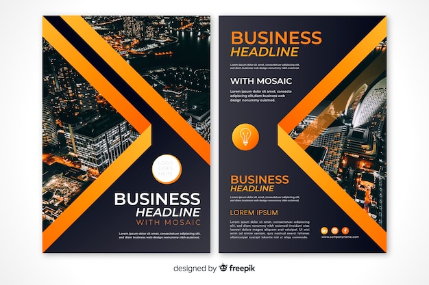 Abstract business flyer template