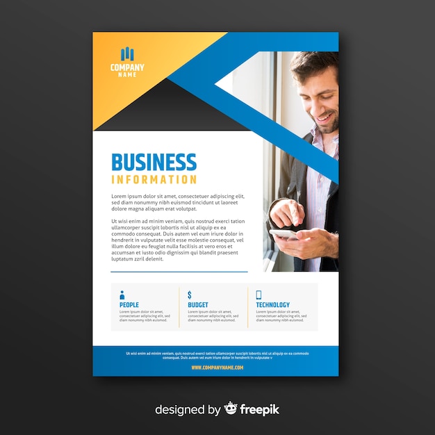 Abstract business flyer template