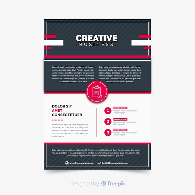 Free Vector abstract business flyer template