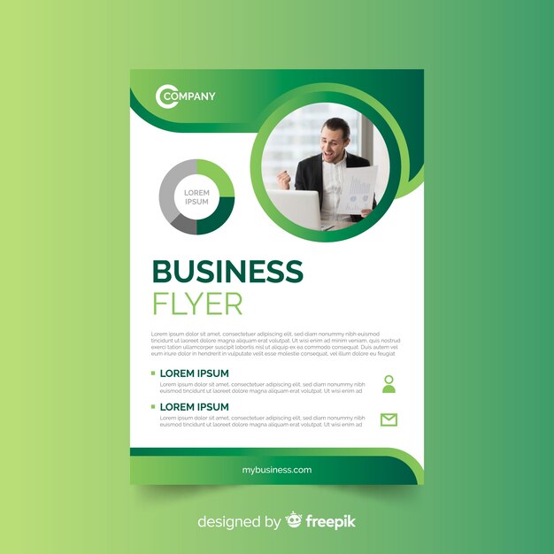 Abstract business flyer template