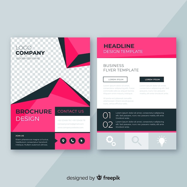 Abstract business flyer template