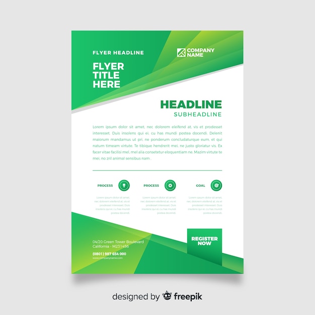 Abstract business flyer template