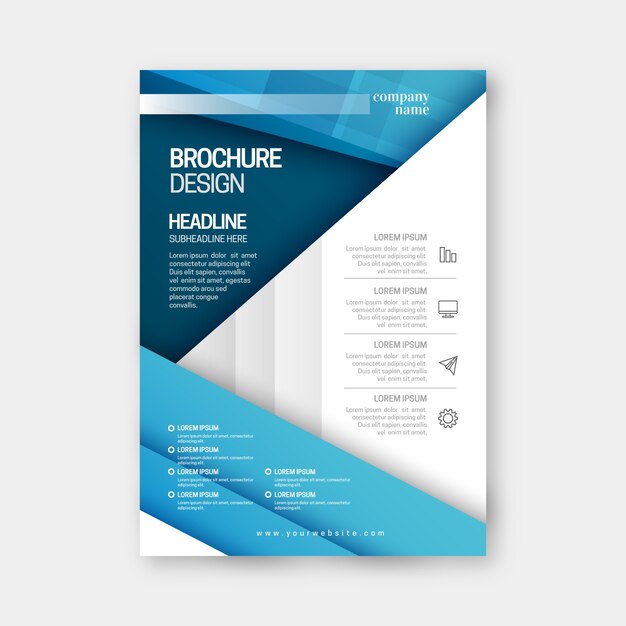 Abstract business flyer template