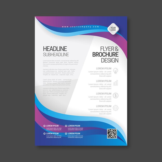 Abstract business flyer template