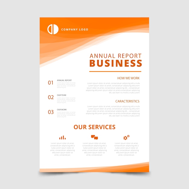 Abstract business flyer template