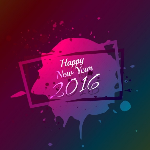 Free Vector abstract card of new year with stains