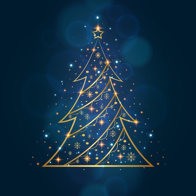 Abstract christmas tree concept