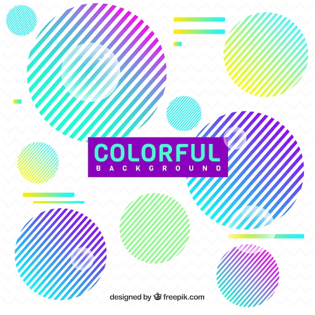 Abstract circles background