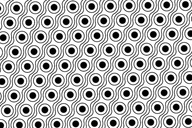 Free vector abstract circles black background