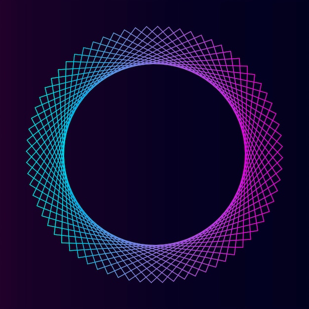 Abstract circular geometric element vector