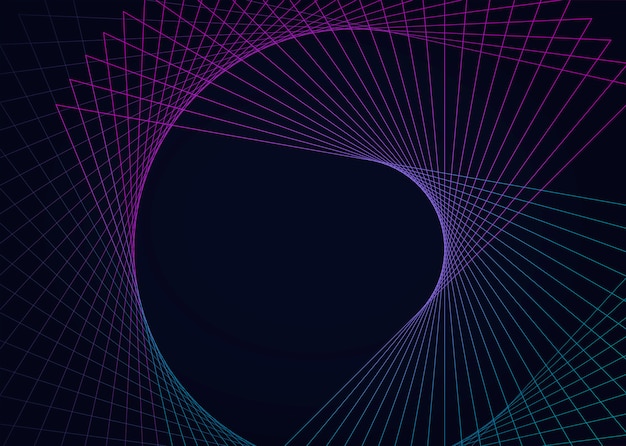 Abstract circular geometric element vector