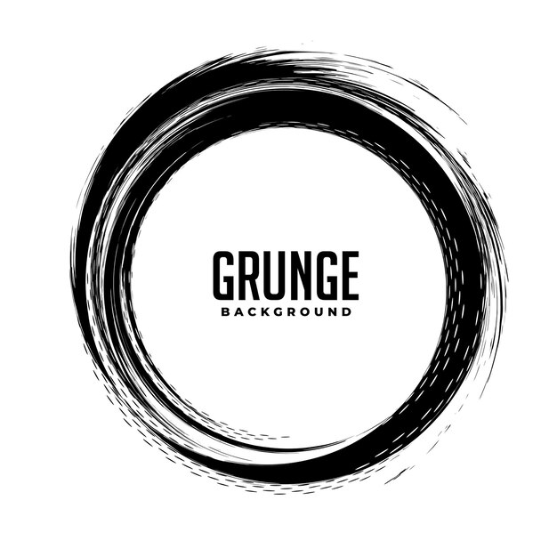 Abstract circular grunge frame background