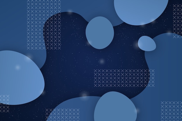 Free Vector abstract classic blue background with shapes