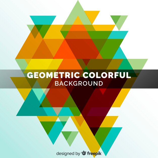 Abstract colorful background with geometric shapes