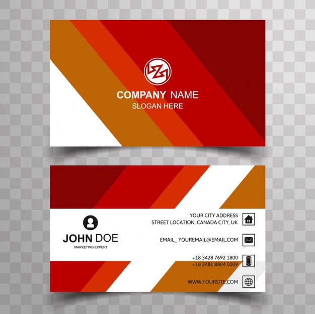 Abstract colorful business card