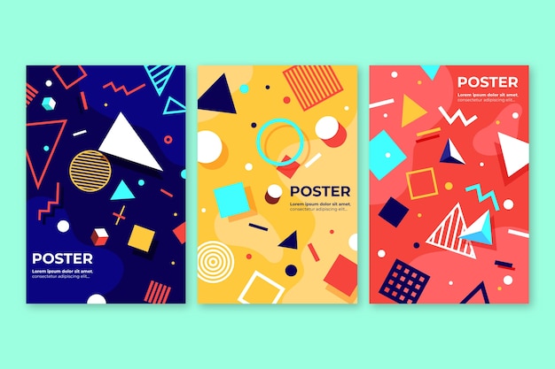 Abstract colorful cover collection