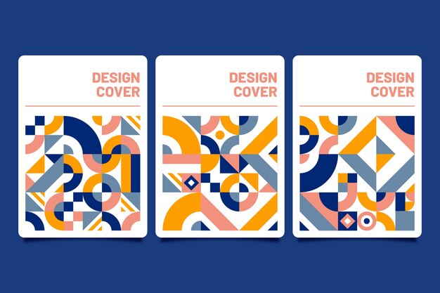 Abstract colorful covers collection