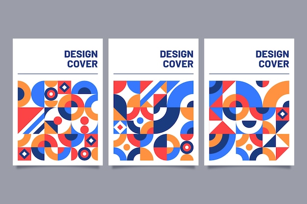 Abstract colorful covers concept