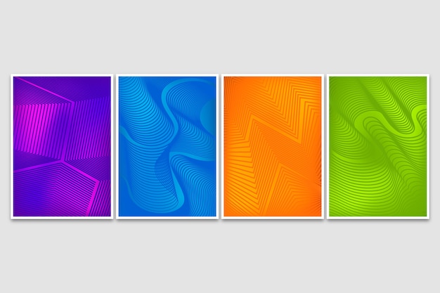 Abstract colorful covers