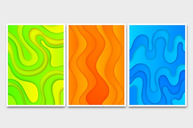 Free Vector abstract colorful covers