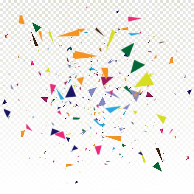 Abstract colorful falling confetti background 