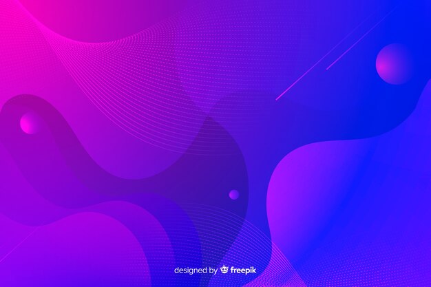 Abstract colorful flow shapes background