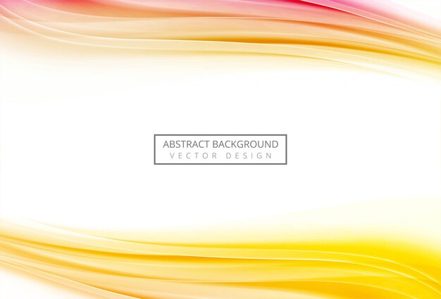 Abstract colorful flowing wave background