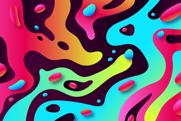 Free vector abstract colorful fluid background