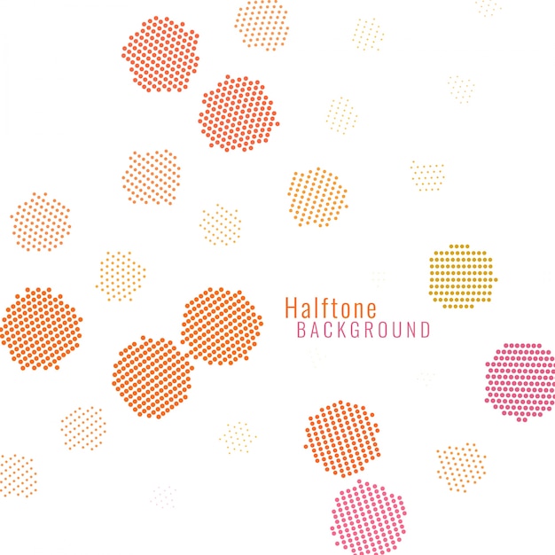 Abstract colorful halftone background